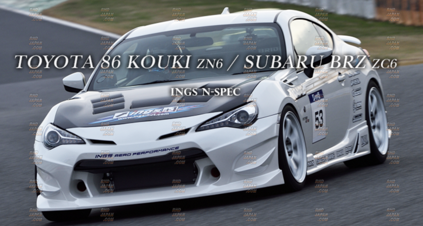 ings N-SPEC R Front Bumper Full FRP - BRZ ZC6 86 ZN6 Kouki - RHDJapan